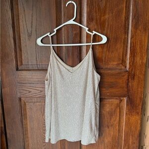 LOFT Shimmering Beige Camisole Top